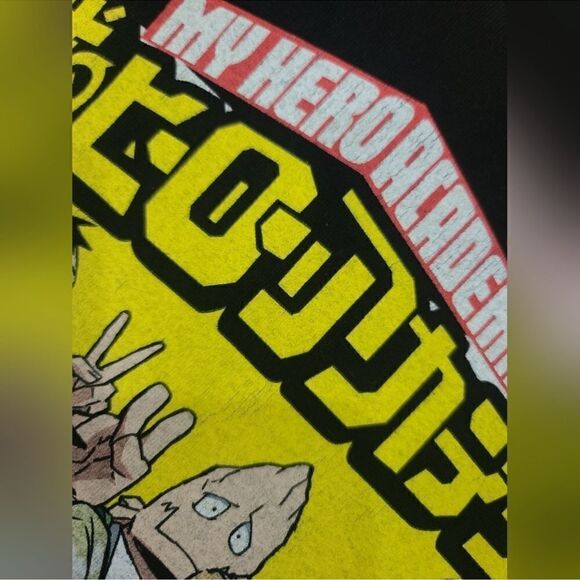 EUC-FUNATION My Hero-Academia Animae Black Short Sleeve Graphic Tee - Size Large - Picture 6 of 7